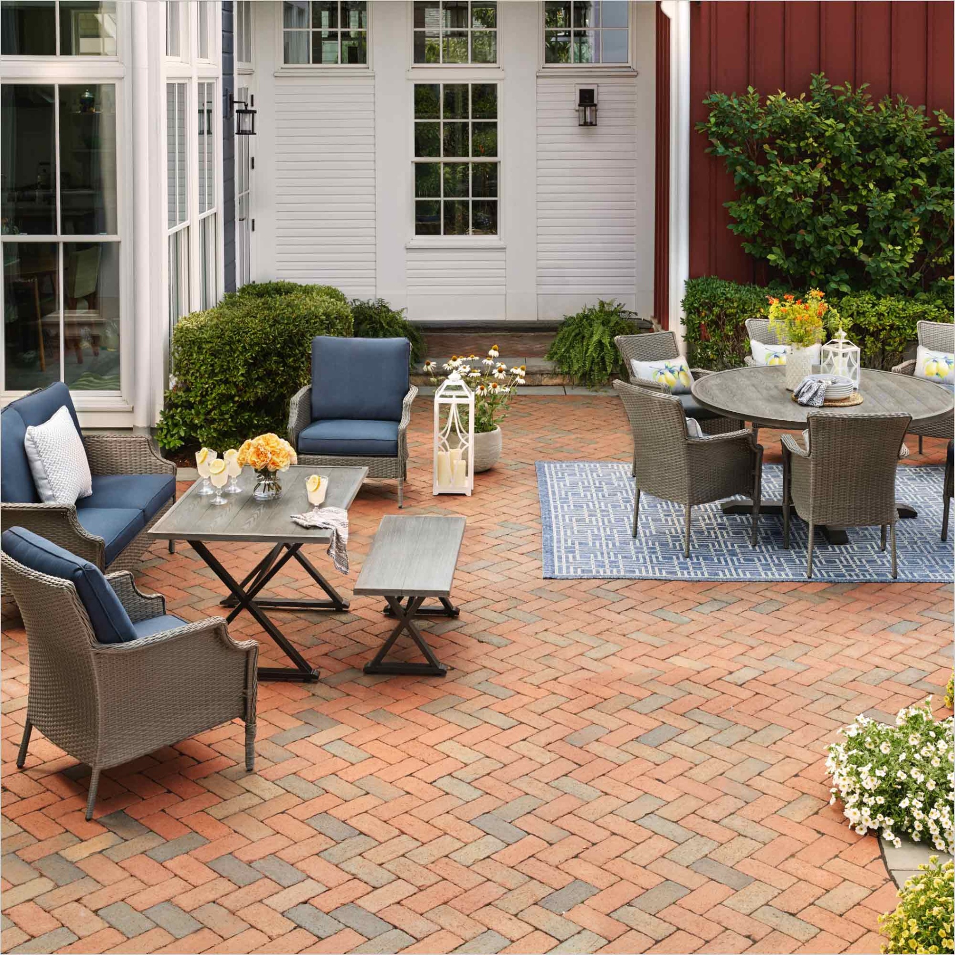 brick patios designs Bulan 2 Brick Patio Patterns Your Customers Will Love - The Home Depot