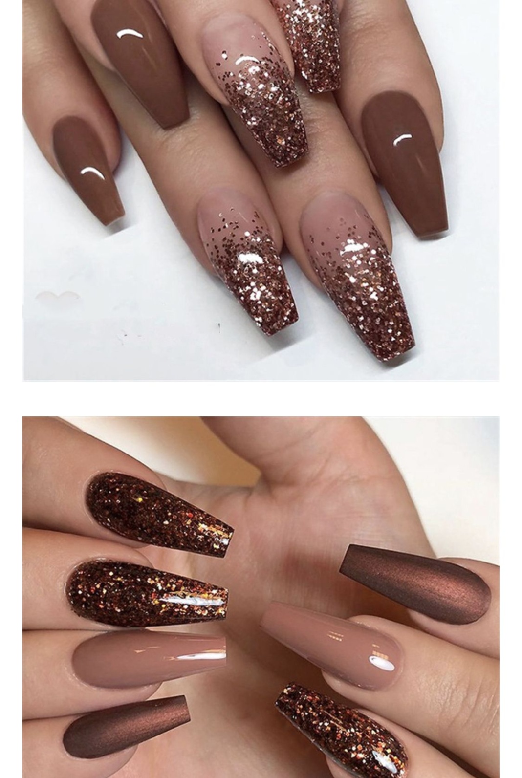 bronze nail designs Bulan 4 Pin by TeeVee on Gotta have these nails!  Gel nails, Brown