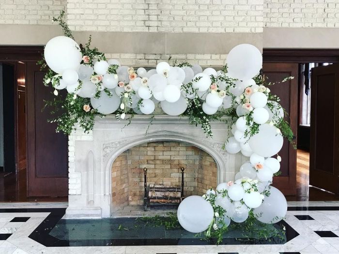 Balloon wedding ideas unique balloons decor rock flowers decorations arch decoration backdrop white décor garland shower chicwedd celebration comes thing